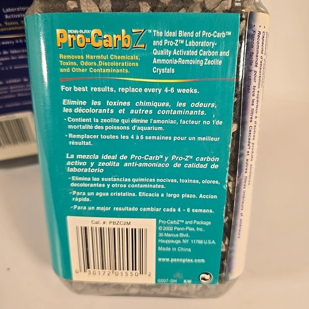 Penn-Plax Pro-Carb & Pro-CarbZ Contains Activated Carbon and Zeolite Part Bottle